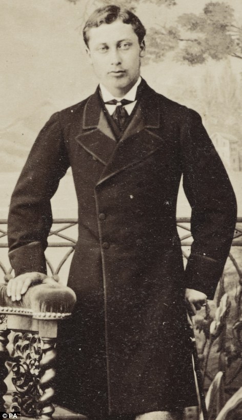 Royal poser: Prince Albert wrote to his friend of a 'lazy life of smoking and drinking coffee' on his travels